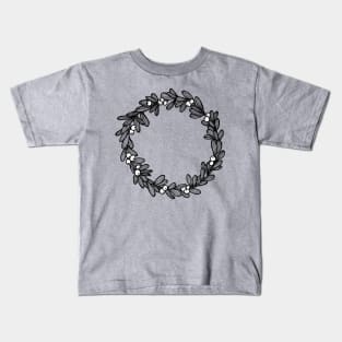 Mistletoe Wreath Kids T-Shirt